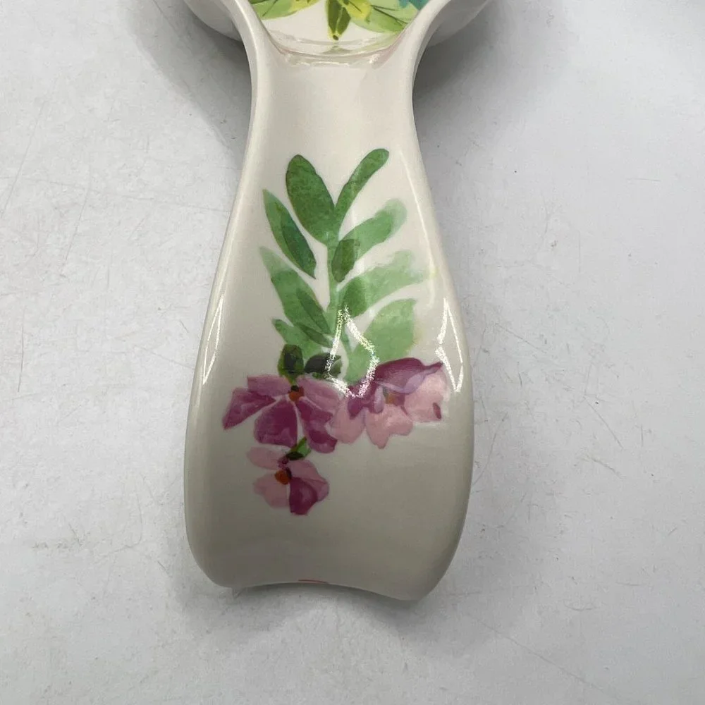PIONEER WOMAN White/Floral CLARA Melamine SPOON REST